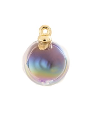 Italian Black Iridescent Ball Shank-Back Button – 24L/15mm Italian Black Iridescent Ball Shank-Back Button – 24L/15mm