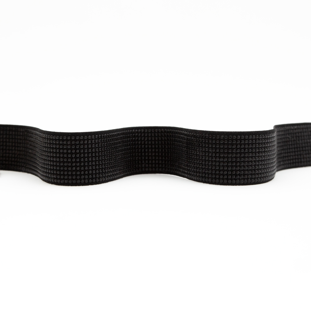 Italian Black Studded Elastic Trim – 1.625″ Italian Black Studded Elastic Trim – 1.625″