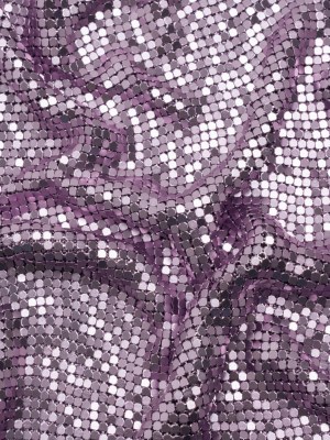 Aluminum Chainmail Fabric Panel, 3mm Tubular – Light Purple – Joan Collection Aluminum Chainmail Fabric Panel, 3mm Tubular – Light Purple – Joan Collection