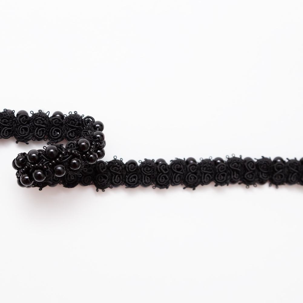 Black Pearl Braided Trim – 1″ Black Pearl Braided Trim – 1″