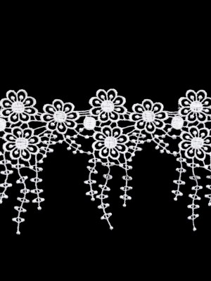 Fancy Ivory Floral Venise Lace Trim – 3.5″ Fancy Ivory Floral Venise Lace Trim – 3.5″