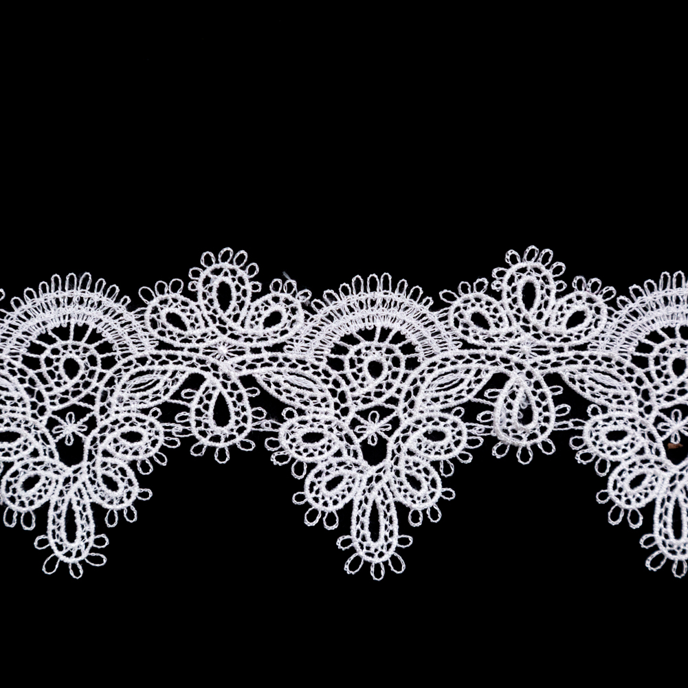 Fancy White Venise Lace Trim – 2″ Fancy White Venise Lace Trim – 2″