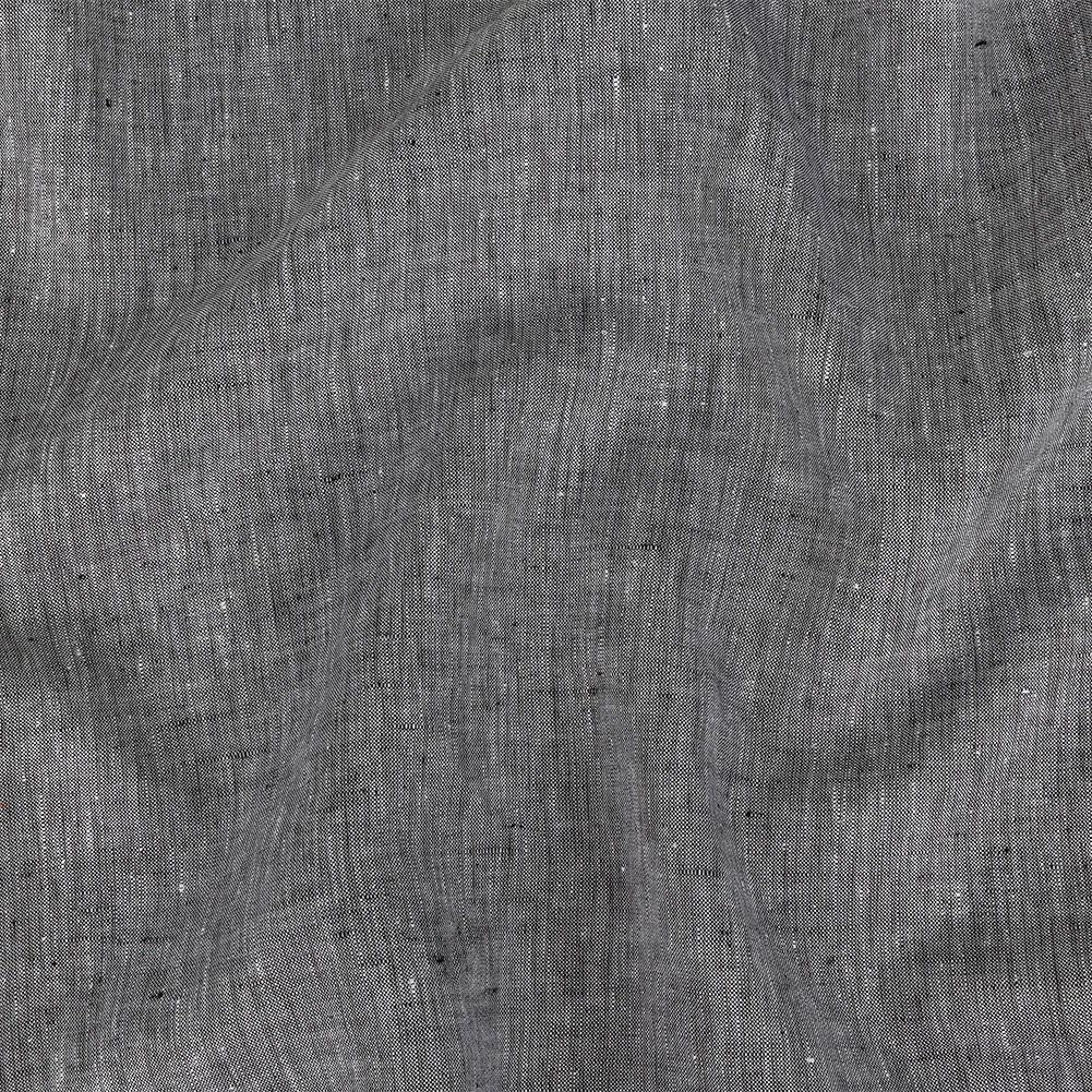 Lightweight Linen Chambray – Heathered Black – Minerva Collection Lightweight Linen Chambray – Heathered Black – Minerva Collection