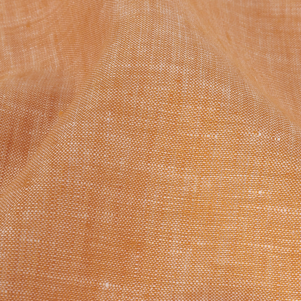 Lightweight Linen Chambray - Heathered Muskmelon - Minerva Collection