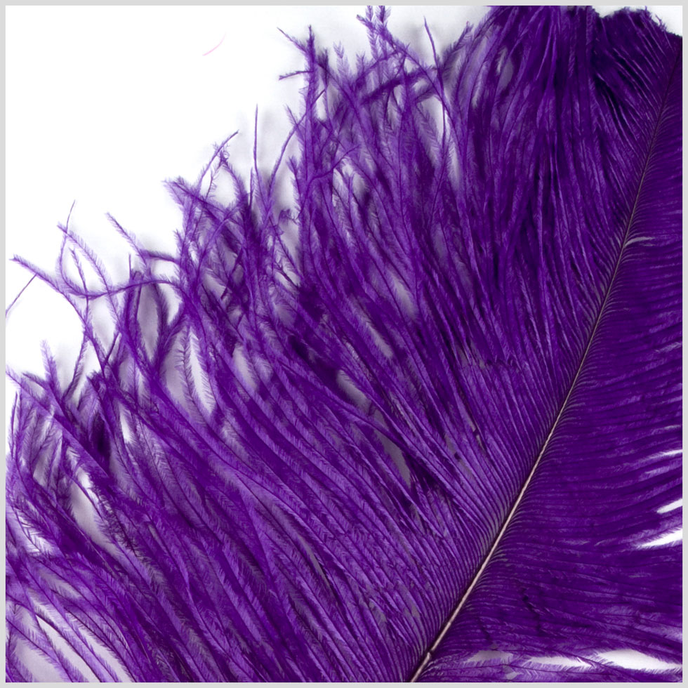 18"-21" Purple Ostrich Feather