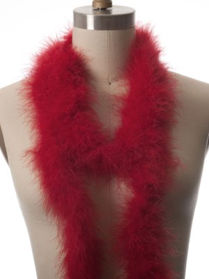Red Marabou Turkey Feather Boa Red Marabou Turkey Feather Boa