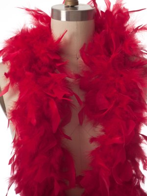 Red Chandelle Turkey Feather Boa Red Chandelle Turkey Feather Boa