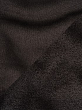 Cotton Fleece Backed Jersey – Black – Leida Collection Cotton Fleece Backed Jersey – Black – Leida Collection