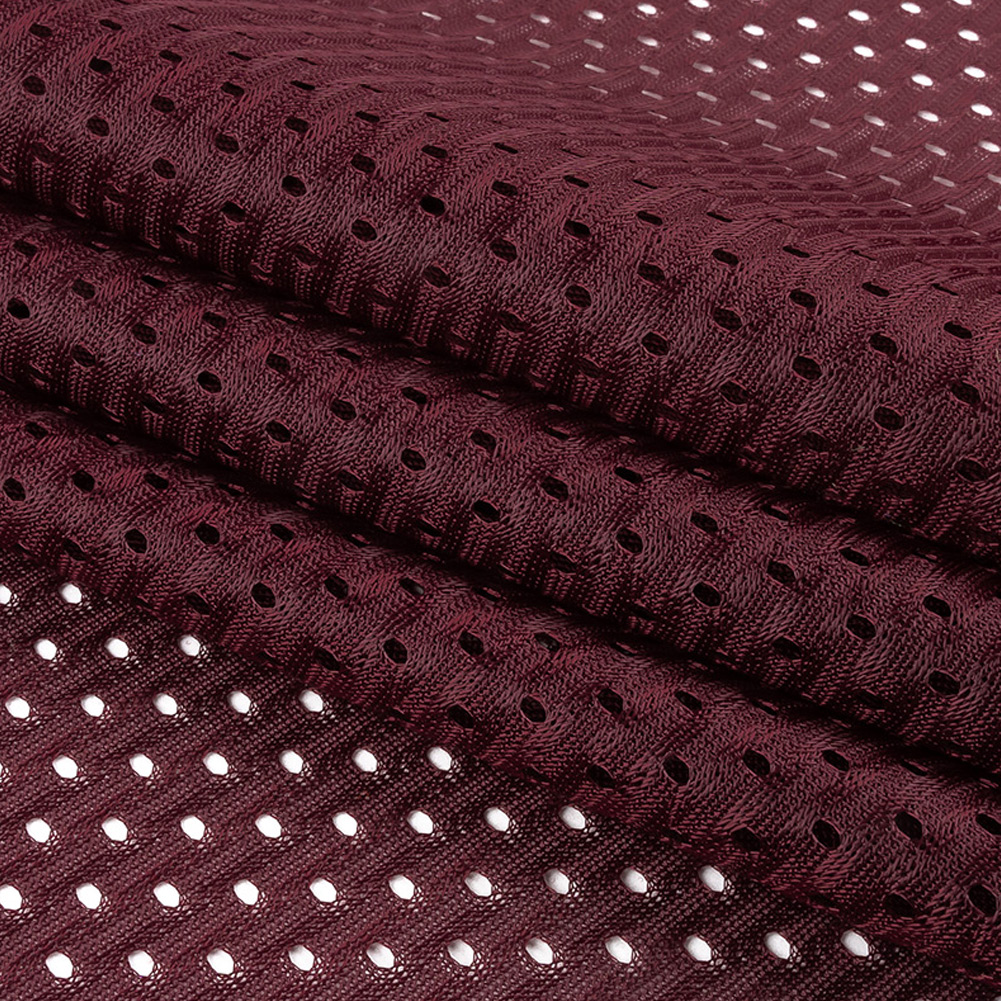 Polyester Athletic Mesh – Maroon Banner – Heracles Collection Polyester Athletic Mesh – Maroon Banner – Heracles Collection