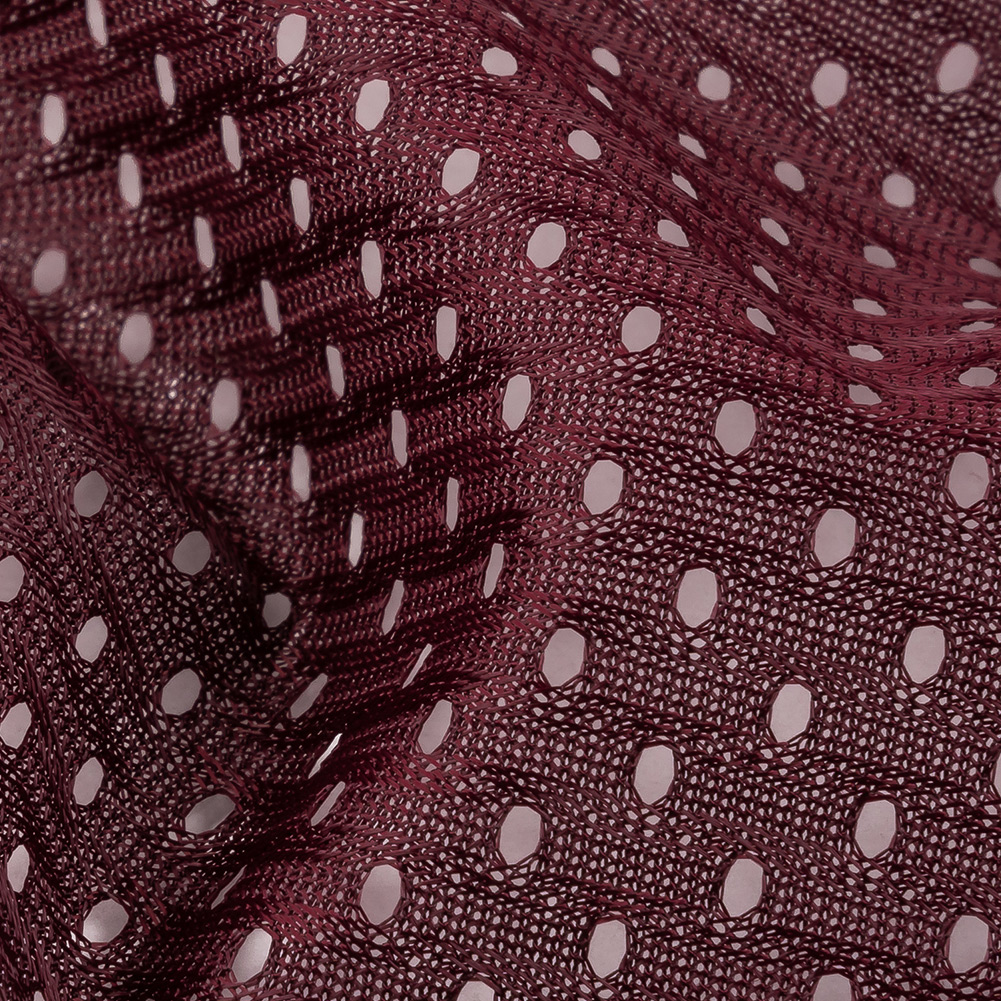 Polyester Athletic Mesh - Maroon Banner - Heracles Collection