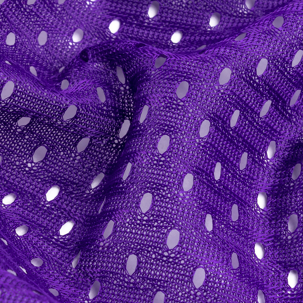 Polyester Athletic Mesh - Purple - Heracles Collection