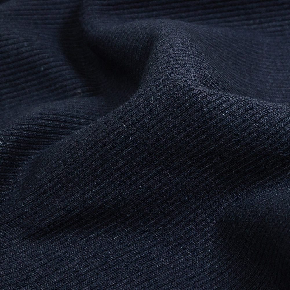 Cotton Tubular 2×2 Rib Knit – Navy – Adile Collection Cotton Tubular 2×2 Rib Knit – Navy – Adile Collection