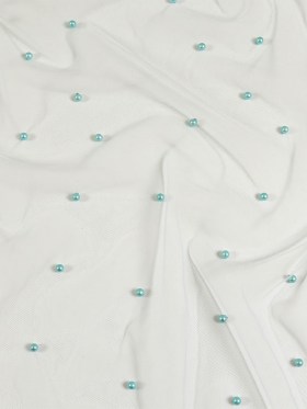 Beaded Tulle – Pale Blue – Sylvie Collection Beaded Tulle – Pale Blue – Sylvie Collection