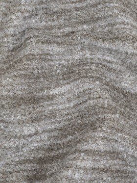 Pebble Striated Acrylic and Cotton Boucle with Tan Woven Backing Pebble Striated Acrylic and Cotton Boucle with Tan Woven Backing