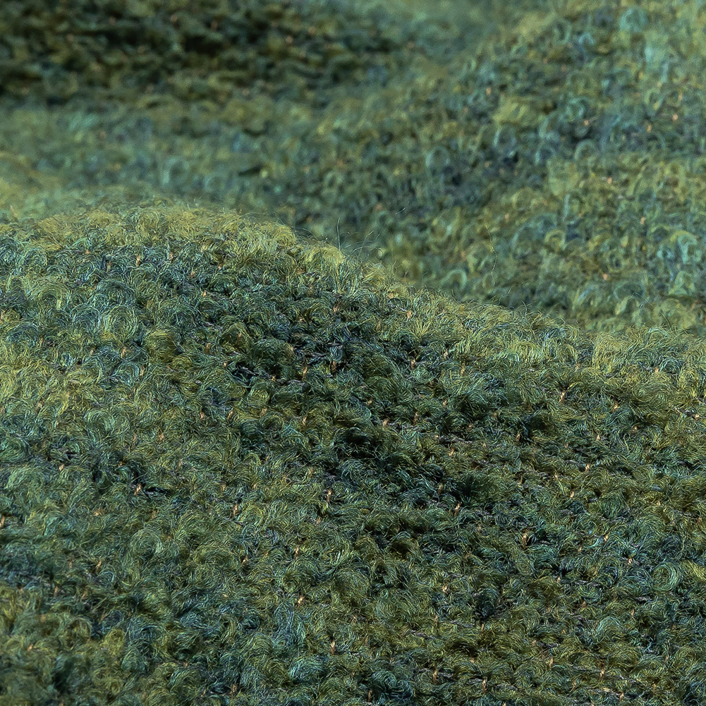 Marsh Striated Acrylic and Cotton Boucle with Tan Woven Backing Marsh Striated Acrylic and Cotton Boucle with Tan Woven Backing