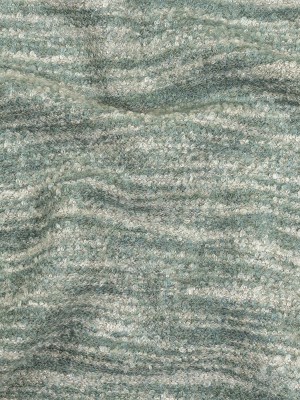 Haze Striated Acrylic and Cotton Boucle with Tan Woven Backing Haze Striated Acrylic and Cotton Boucle with Tan Woven Backing