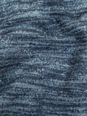 Navy Striated Upholstery Boucle with Tan Woven Backing Navy Striated Upholstery Boucle with Tan Woven Backing