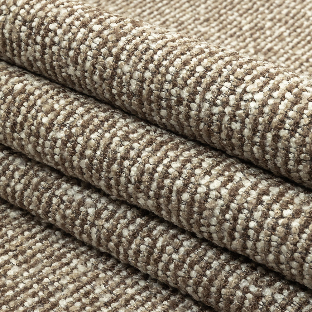 Stone Striped Acrylic Upholstery Boucle Stone Striped Acrylic Upholstery Boucle