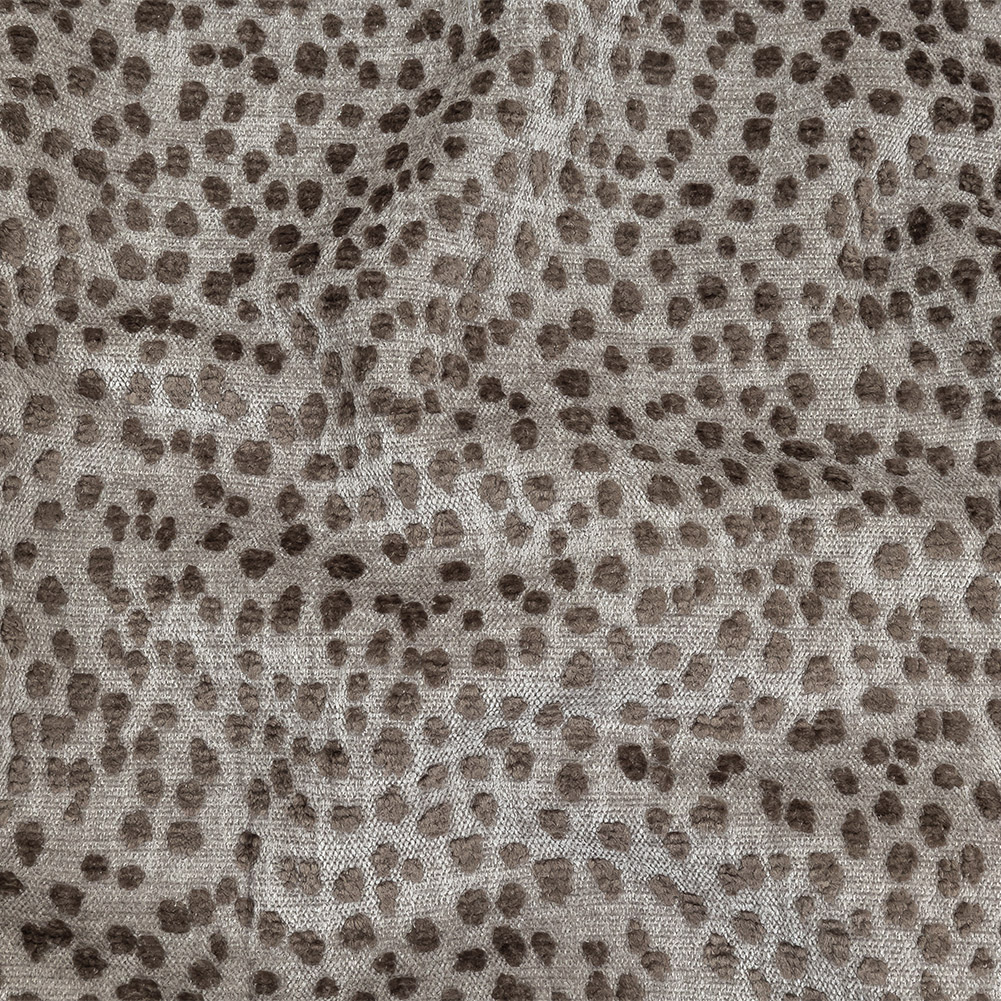 Taupe Raised Spots Acrylic Chenille Woven Taupe Raised Spots Acrylic Chenille Woven