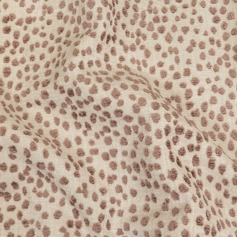 Rosewater Raised Spots Acrylic Chenille Woven Rosewater Raised Spots Acrylic Chenille Woven
