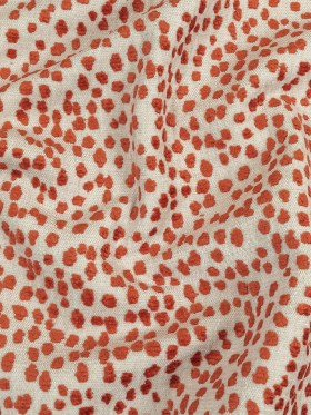 Cinnabar Raised Spots Acrylic Chenille Woven Cinnabar Raised Spots Acrylic Chenille Woven