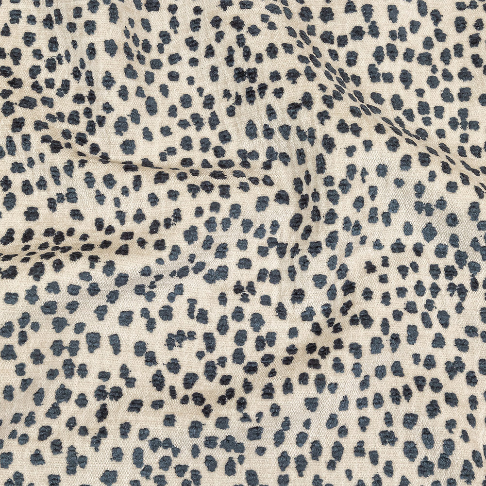 Sapphire Raised Spots Acrylic Chenille Woven Sapphire Raised Spots Acrylic Chenille Woven