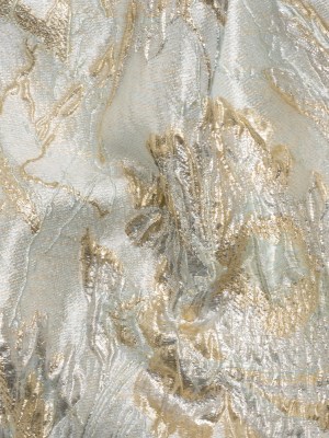 Metallic Gold and Silver Radiant Roses Luxury Brocade Metallic Gold and Silver Radiant Roses Luxury Brocade