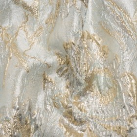 Metallic Gold and Silver Radiant Roses Luxury Brocade Metallic Gold and Silver Radiant Roses Luxury Brocade