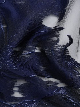Metallic Navy Big Florals Luxury Burnout Brocade Metallic Navy Big Florals Luxury Burnout Brocade