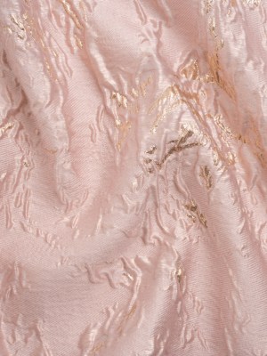 Metallic Gold and Baby Pink Crackled Abstract Luxury Brocade Metallic Gold and Baby Pink Crackled Abstract Luxury Brocade