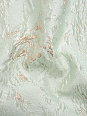 Metallic Gold and Mint Crackled Abstract Luxury Brocade Metallic Gold and Mint Crackled Abstract Luxury Brocade