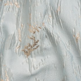 Metallic Gold and Baby Blue Crackled Abstract Luxury Brocade Metallic Gold and Baby Blue Crackled Abstract Luxury Brocade