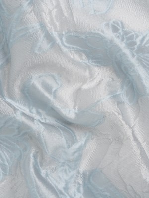 Pastel Blue and Gray Floral Sheer Luxury Brocade Pastel Blue and Gray Floral Sheer Luxury Brocade