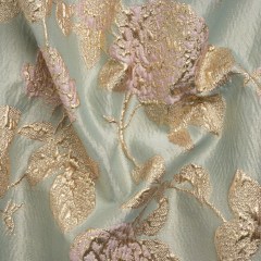 Metallic Gold, Baby Pink and Light Gray Floral Luxury Brocade Metallic Gold, Baby Pink and Light Gray Floral Luxury Brocade