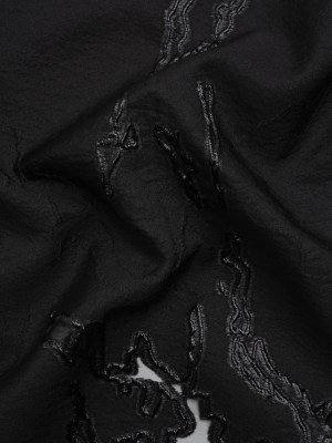 Metallic Black Abstract Embers Luxury Burnout Brocade Metallic Black Abstract Embers Luxury Burnout Brocade