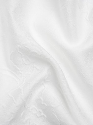 Luminous Off White Crinkled Luxury Brocade Luminous Off White Crinkled Luxury Brocade