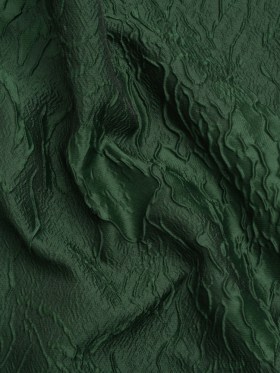 Luminous Hunter Green Crinkled Luxury Brocade Luminous Hunter Green Crinkled Luxury Brocade