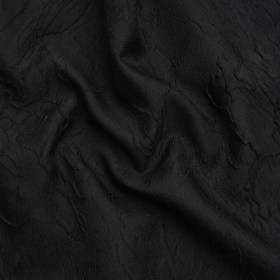 Luminous Black Crinkled Luxury Brocade Luminous Black Crinkled Luxury Brocade