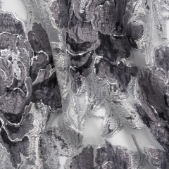 Metallic Silver and Gray Floral Luxury Burnout Brocade Metallic Silver and Gray Floral Luxury Burnout Brocade