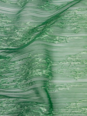 Embroidered Soft Pleated Tulle with Sequins – Mint, Green and White Ombre Abstract – Sequoia Collection Embroidered Soft Pleated Tulle with Sequins – Mint, Green and White Ombre Abstract – Sequoia Collection