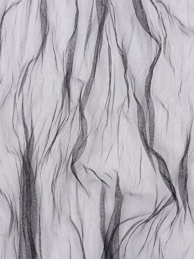 Crinkled Soft Polyester Tulle – Black – Poplar Collection Crinkled Soft Polyester Tulle – Black – Poplar Collection