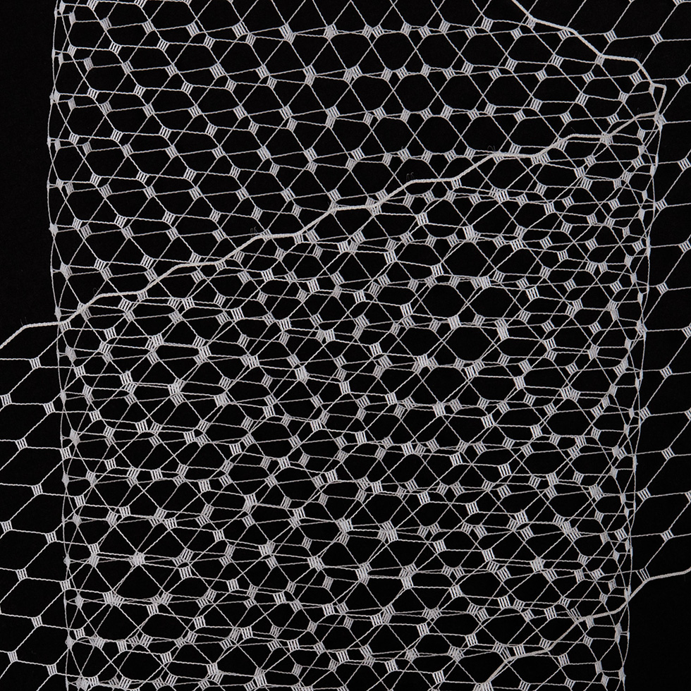 9" Ivory Nylon Russian Veiling