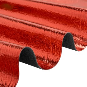 Ingot Red Crinkled Fabric-Backed Mirror Vinyl Ingot Red Crinkled Fabric-Backed Mirror Vinyl