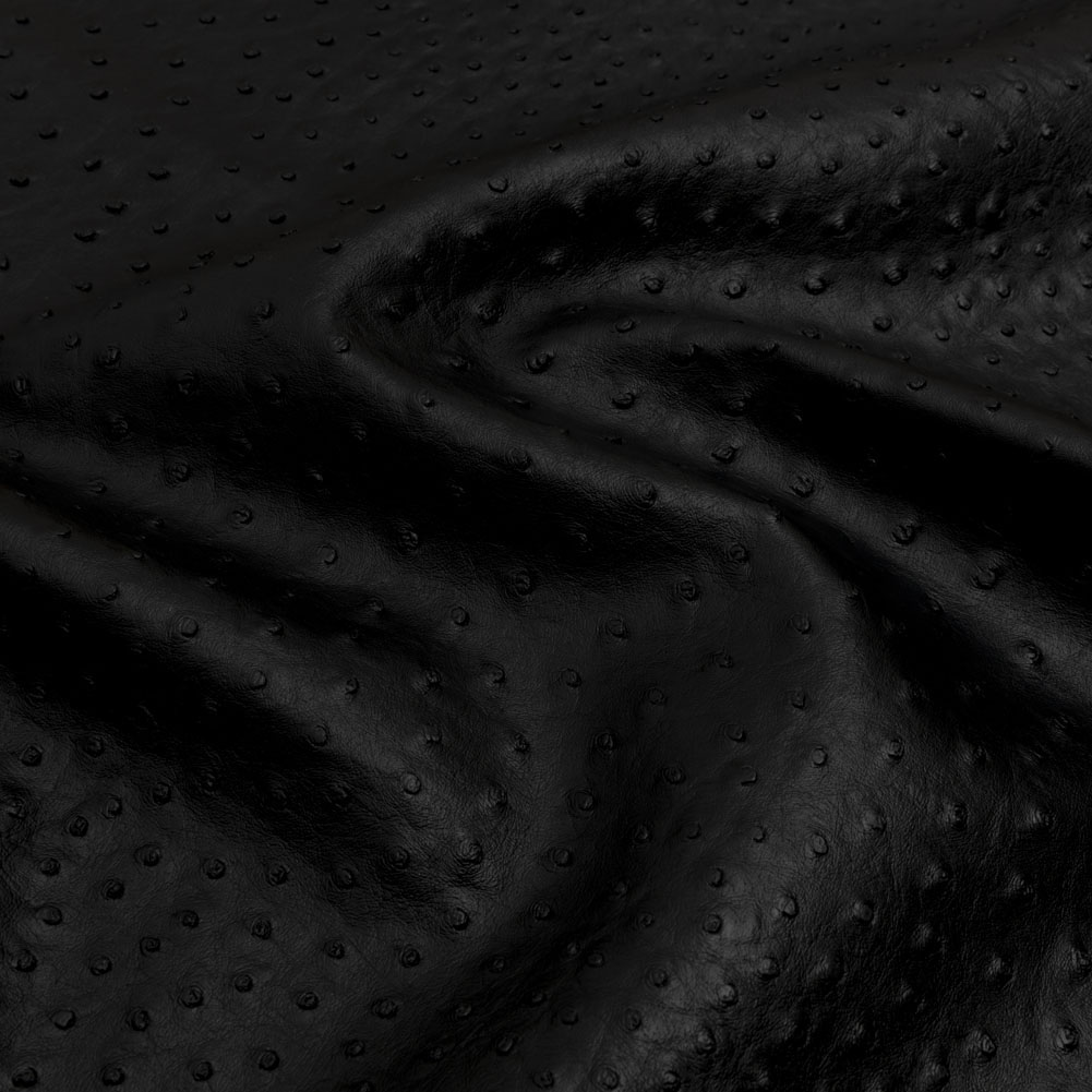 Kidepo Black Faux Ostrich Leather Vinyl Kidepo Black Faux Ostrich Leather Vinyl