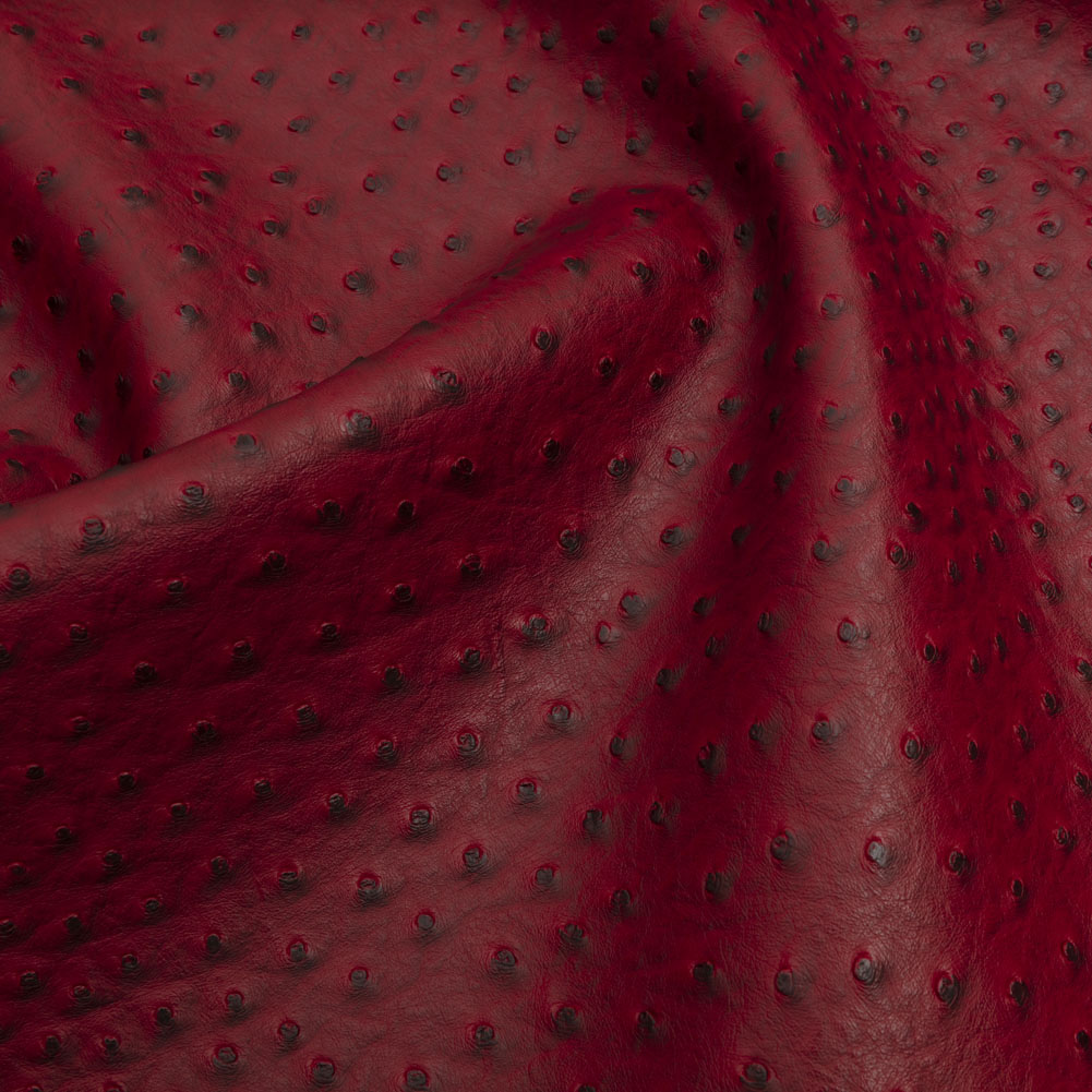 Kidepo Burgundy Faux Ostrich Leather Vinyl Kidepo Burgundy Faux Ostrich Leather Vinyl