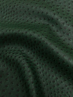 Kidepo Hunter Green Faux Ostrich Leather Vinyl Kidepo Hunter Green Faux Ostrich Leather Vinyl