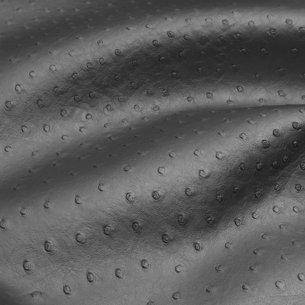 Kidepo Metallic Silver Faux Ostrich Leather Vinyl Kidepo Metallic Silver Faux Ostrich Leather Vinyl