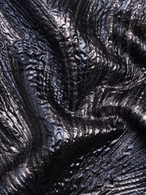 Metallic Gunmetal, Black and Navy Radiating Lines Luxury Brocade Metallic Gunmetal, Black and Navy Radiating Lines Luxury Brocade