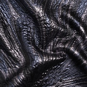 Metallic Gunmetal, Black and Navy Radiating Lines Luxury Brocade Metallic Gunmetal, Black and Navy Radiating Lines Luxury Brocade