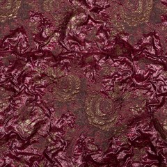 Metallic Raspberry Radiance and Bright Gold Floral Luxury Double Layer Organza Brocade Metallic Raspberry Radiance and Bright Gold Floral Luxury Double Layer Organza Brocade